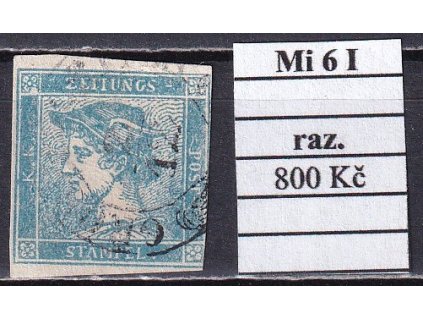 Rakousko Mi 6 I razítkované