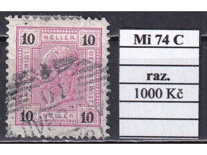Rakousko Mi 74 C razítkované