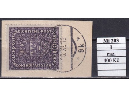 Rakousko Mi 203 I razítkované