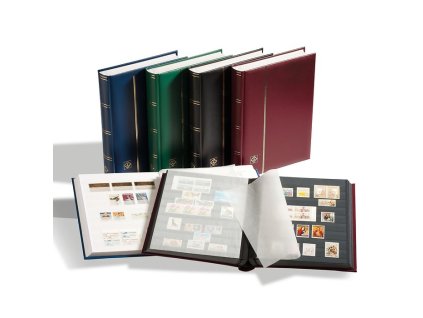 Leuchtturm zásobník "Premium" 64 strán, černé listy, zelený