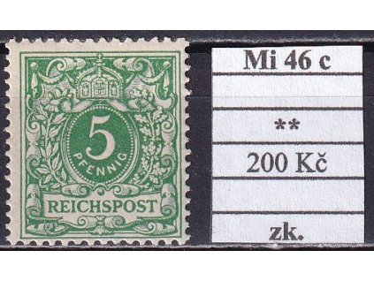 Deutsches Reich Mi 46 c svěží zkoušené