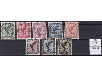 Deutsches Reich Mi 378-84 razítkované