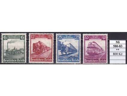 Deutsches Reich Mi 580-83 svěží