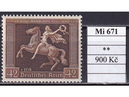 Deutsches Reich Mi 671 svěží