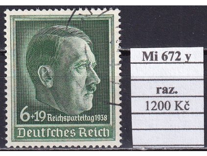 Deutsches Reich Mi 672 y razítkované