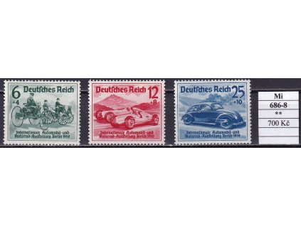 Deutsches Reich Mi 686-8 svěží