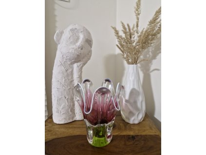 Krásná váza z hutního skla - Josef Hospodka