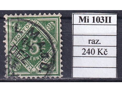 Wurttemberg Mi 103 II razítkované