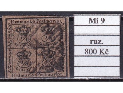Braunschweig Mi 9 razítkované