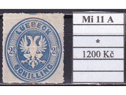 Lubeck Mi 11 A po nálepce