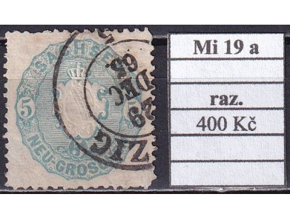 Sachsen Mi 19 a razítkované