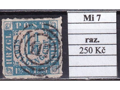 Schleswig-Holstein Mi 7 razítkované