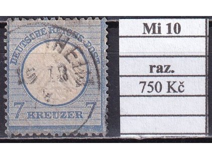 Deutsches Reich Mi 10 razítkované