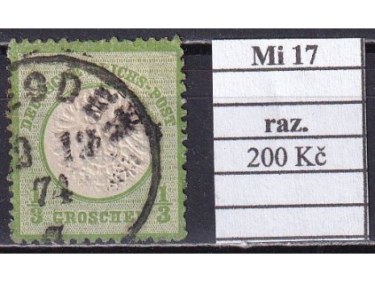 Deutsches Reich Mi 17 razítkované