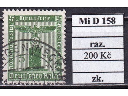 Deutsches Reich Mi D 158 razítkované zkoušené