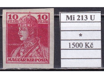 Maďarsko Mi 213 U po nálepce