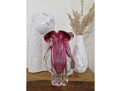 Luxusní váza z hutního skla - Josef Hospodka