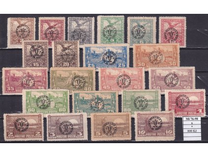 Debrecen Mi 76-98 x po nálepce