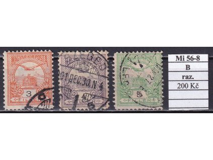 Maďarsko Mi 56-8 B razítkované