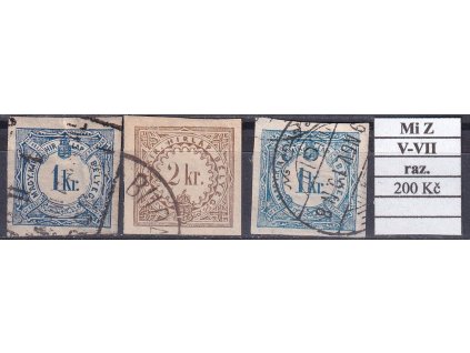 Maďarsko Mi Z V-VII razítkované