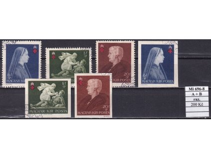 Maďarsko Mi 696-8 A + B razítkované