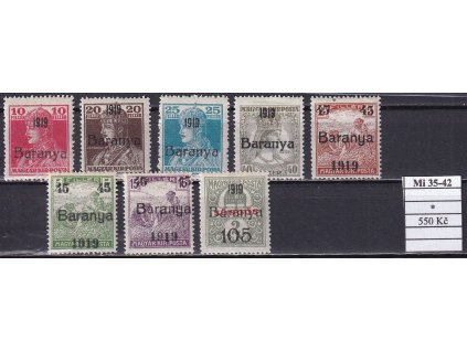 Baranya Mi 35-42 po nálepce
