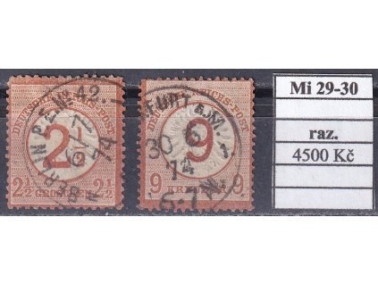 Deutsches Reich Mi 29-30 razítkované