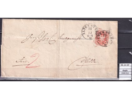 Preussen Mi 24 EF dopis