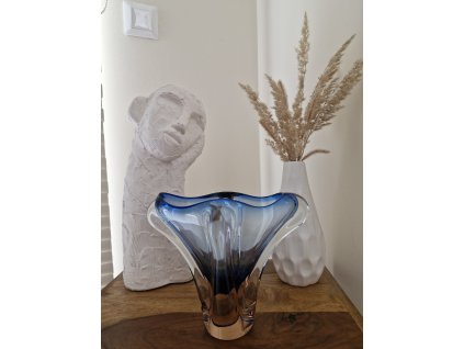 Krásná váza z hutního skla - Josef Hospodka