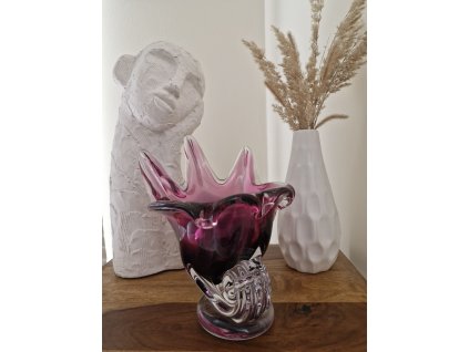 Jedinečná váza z hutního skla - EGERMANN