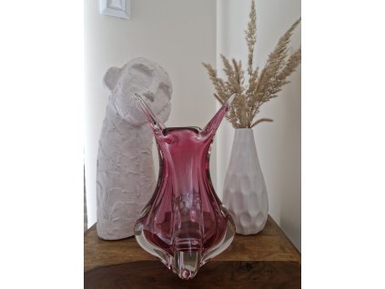 Krásná váza z hutního skla - Josef Hospodka