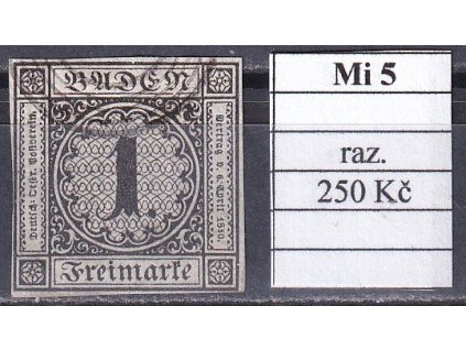 Baden Mi 5 razítkované