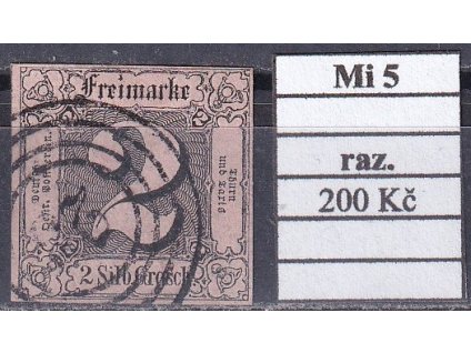 Thurn und Taxis Mi 5 razítkované