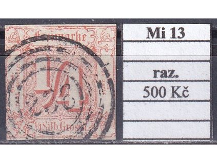 Thurn und Taxis Mi 13 razítkované