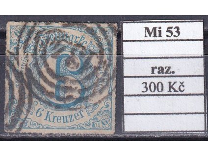 Thurn und Taxis Mi 53 razítkované