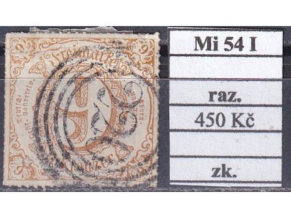 Thurn und Taxis Mi 54 I razítkované zkoušené