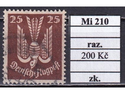 Deutsches Reich Mi 210 razítkované zkoušené