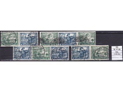 Deutsches Reich Mi W 47-50 razítkované