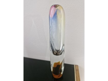 Duhová váza s jemnou rytinou - Josef Rozínek