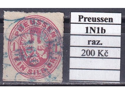 Hufeisenstempel 1N1b Preussen razítkované