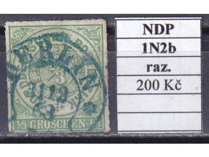 Hufeisenstempel 1N2b NDP razítkované