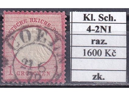 Hufeisenstempel 4-2N1 kl. Schild razítkované zkoušené