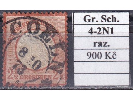 Hufeisenstempel 4-2N1 gr. Schild razítkované