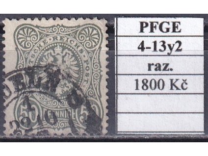 Hufeisenstempel 4-13y2 PFGE razítkované