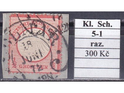 Hufeisenstempel 5-1 kl. Schild razítkované