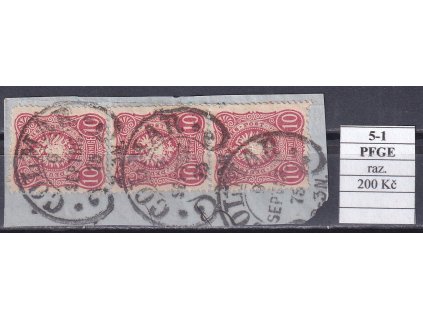 Hufeisenstempel 5-1 PFGE razítkované