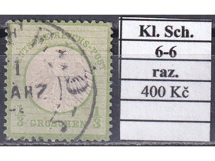 Hufeisenstempel 6-6 kl. Schild razítkované
