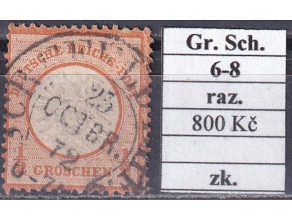 Hufeisenstempel 6-8 gr. Schild razítkované zkoušené