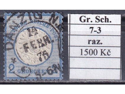 Hufeisenstempel 7-3 gr. Schild razíítkované