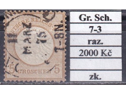 Hufeisenstempel 7-3 gr. Schild razíítkované zkoušené